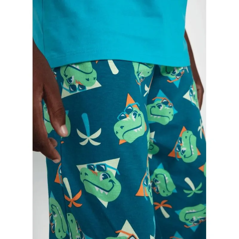 Pijama manga curta menino teen dino miami