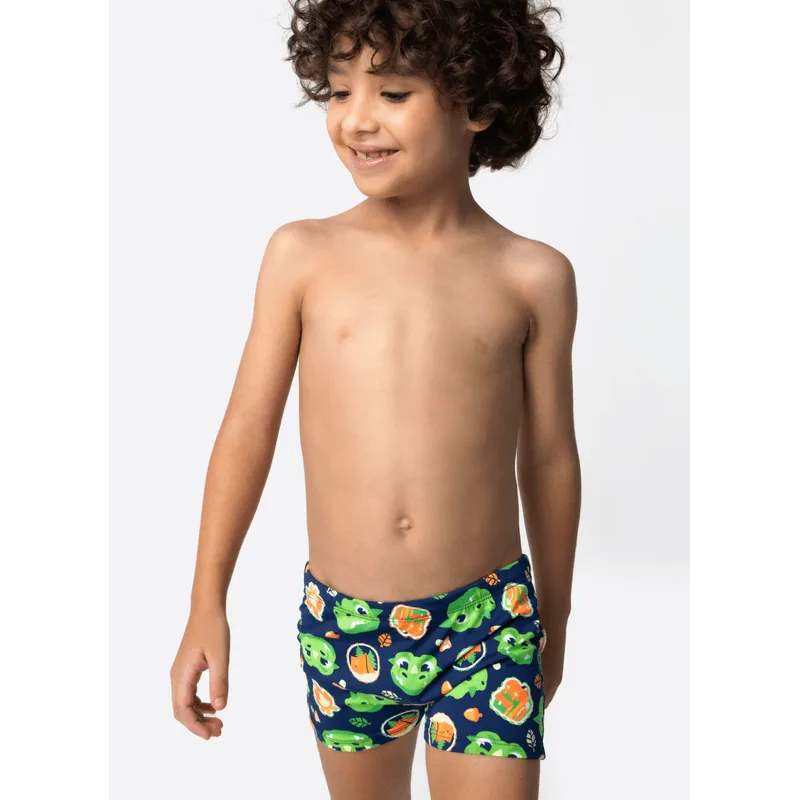 Sunga Boxer com Proteção Solar Menino Dragão Camping 4