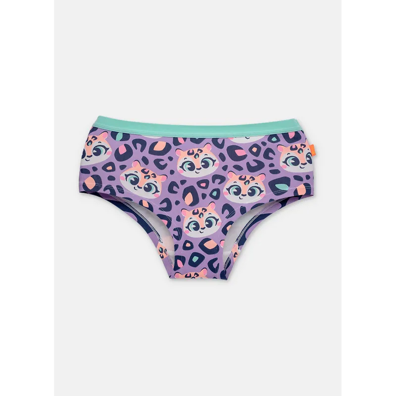 Calcinha Caleçon Algodão Feminina Onça G