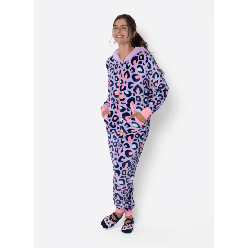 Macacão Manga Longa Soft Feminino Onça P