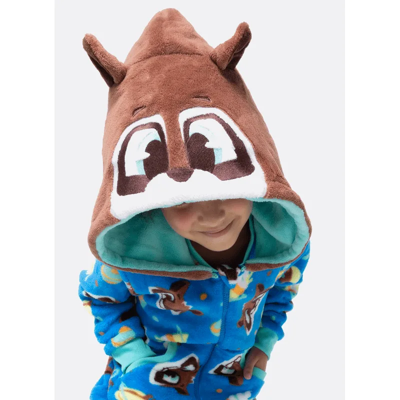 Macacão Manga Longa Soft Menino Guaxinim Chocolate 4