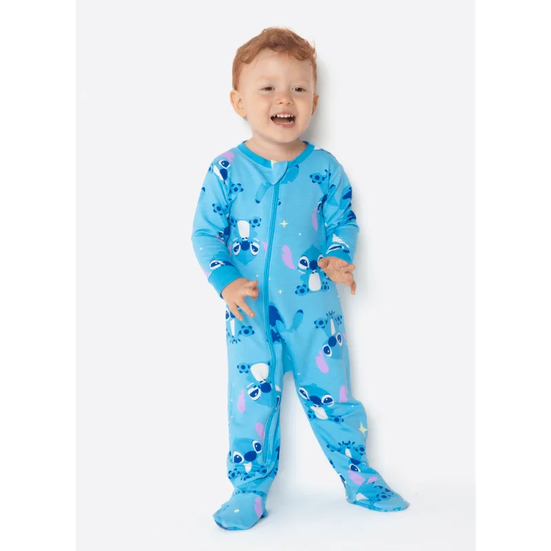 Macacão Manga Longa Bebê Stitch 6 A 9 MESES