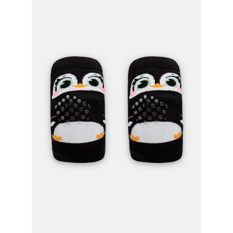 Joelheira Antiderrapante Bebê Menino Pinguim UN