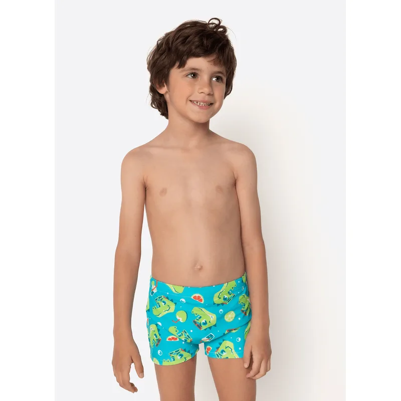 Sunga Boxer com Proteção Solar Menino Jacaré Relax 6