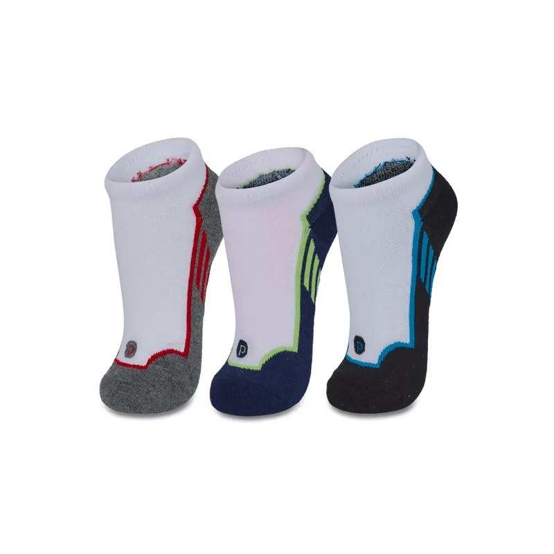 Kit com 3 Meias Cano Curto Adulto Unissex Esportiva 40 A 44