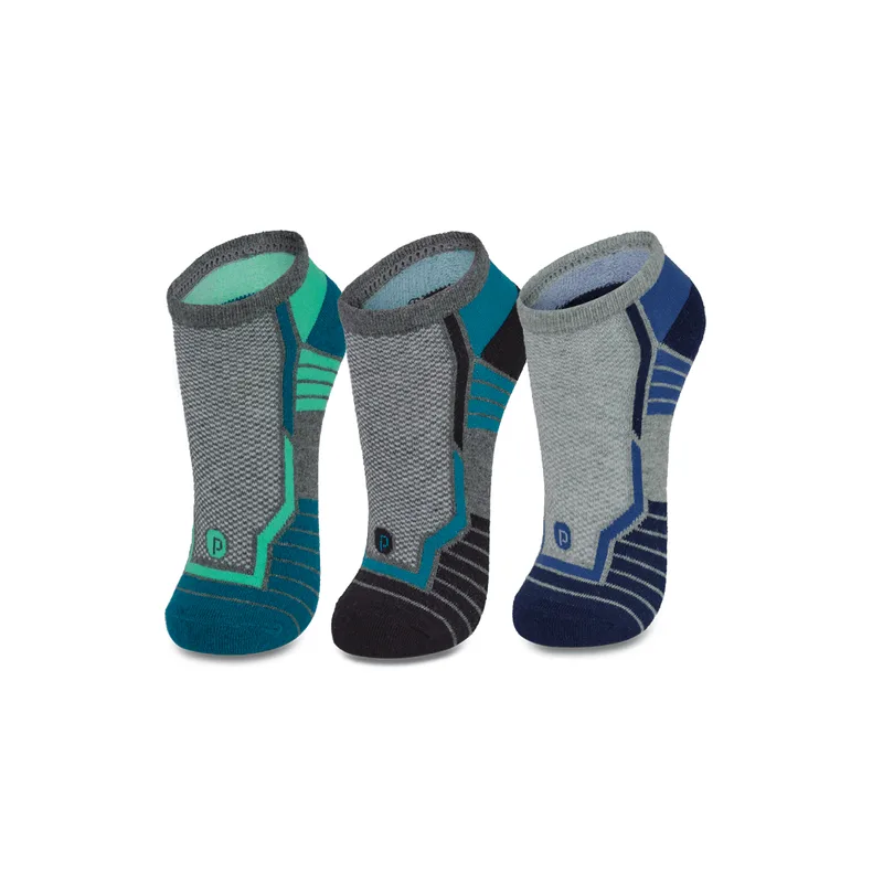 Kit com 3 Meias Cano Curto Adulto Unissex Esportiva 34 A 39