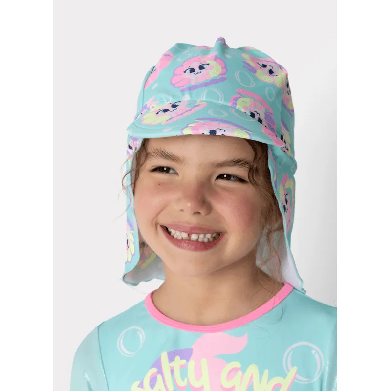 Chapéu com Proteção Solar Menina Gata Sereia 2A4
