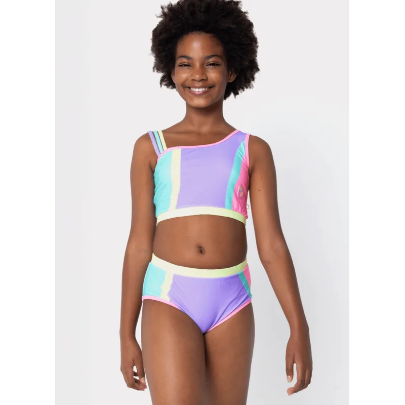 Biquíni com Proteção Solar Menina Teen Colorfull 12