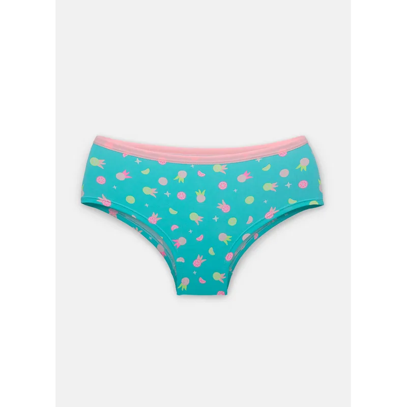 Calcinha Caleçon Microfibra Menina Teen Frutas 8