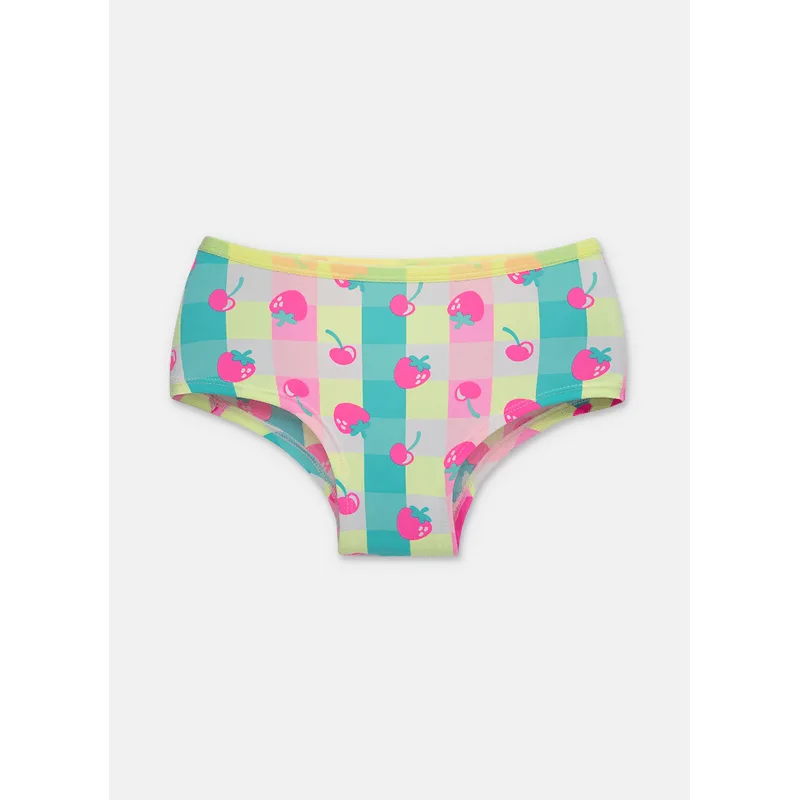 Calcinha Caleçon Microfibra Menina Teen Morangos 12