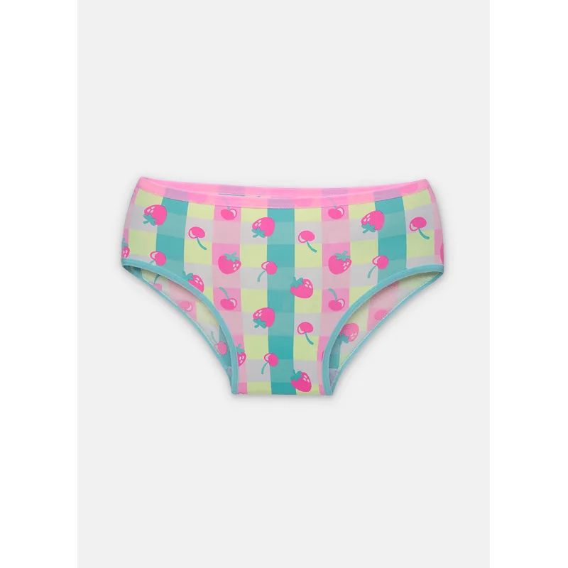 Calcinha Boneca Microfibra Menina Teen Morangos 10