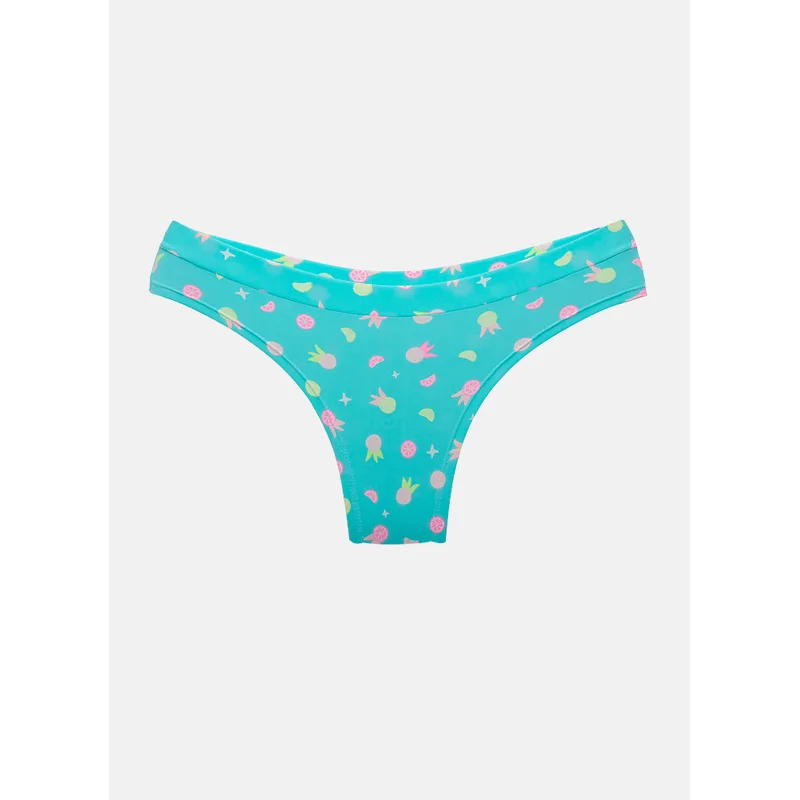 Calcinha Fio Dental Microfibra Feminina Frutas P