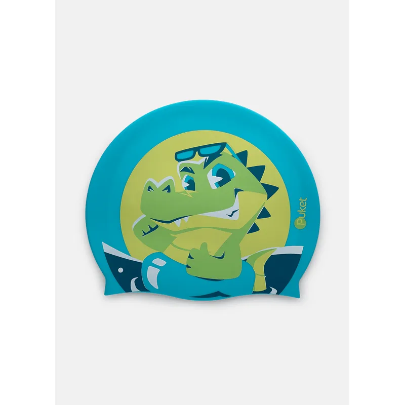 Touca de Natação em Silicone Menino Jacaré Relax UN