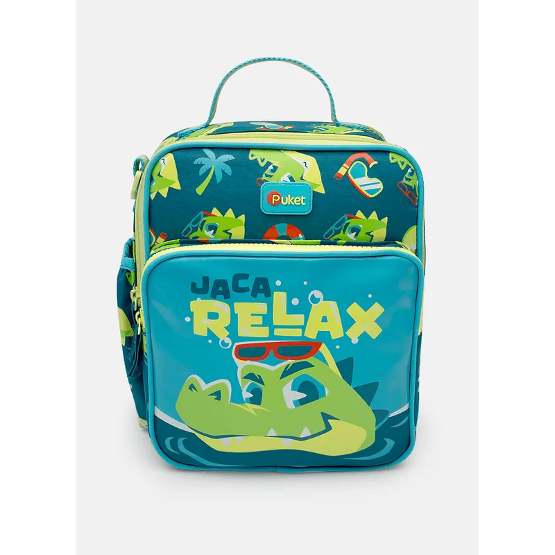 Lancheira Térmica com Bolso Frontal Jacaré Relax UN