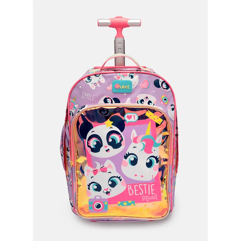 Mochila com Rodinha Grande Multibichos Best Friend UN