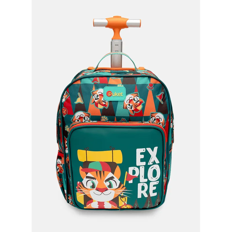 Mochila com Rodinha Pequena Tigre Camping UN