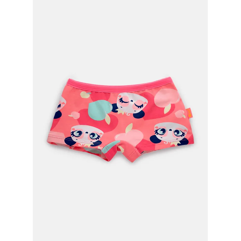 Calcinha Boyshort Algodão Menina Panda Romântico 6