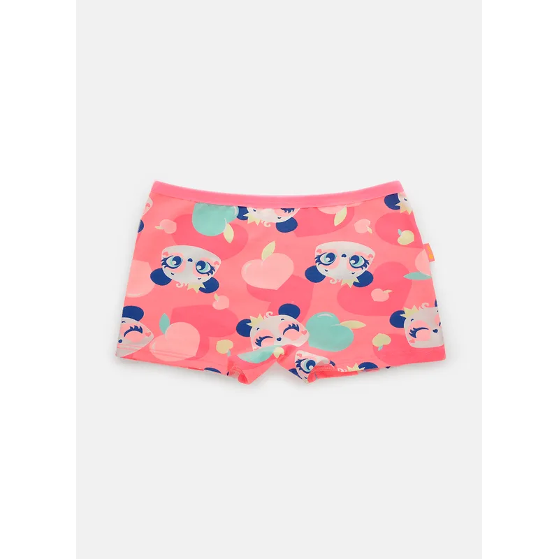 Calcinha Boyshort Algodão Menina Teen Panda Romântico 12