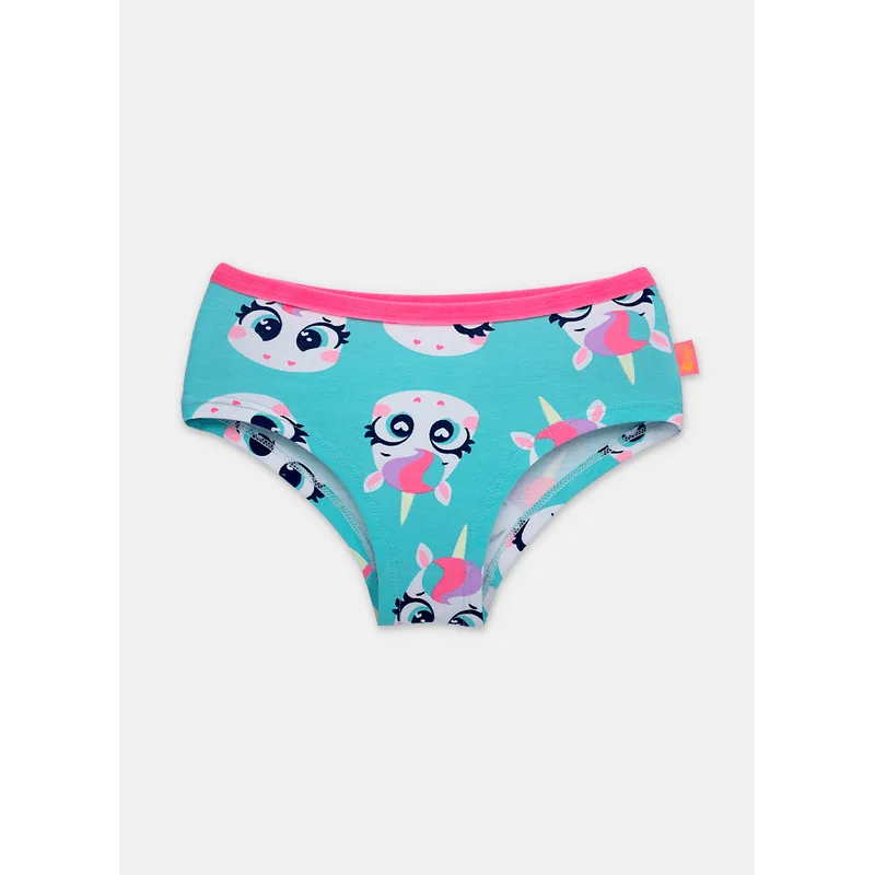 Calcinha Caleçon Algodão Feminina Unicórnio P