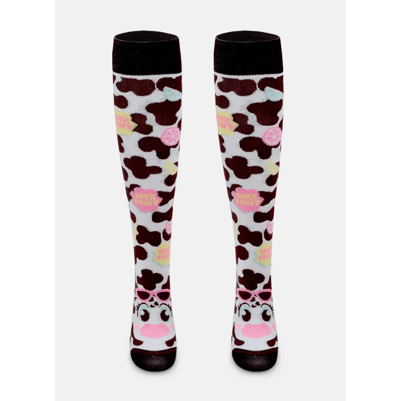 Meia Cano 3/4 Feminina Vaca Summer 34 A 39