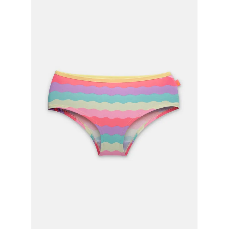 Calcinha Caleçon Algodão Feminina Arco-íris PP