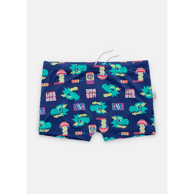 Sunga Boxer com Proteção Solar Menino Teen Dragão Street 14
