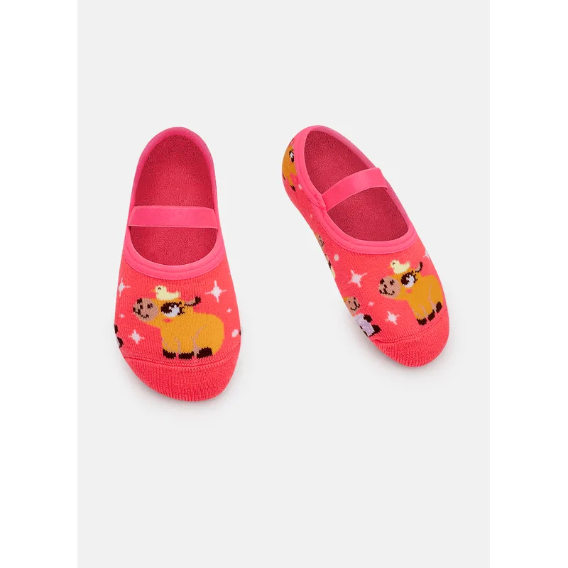 Meia Sapatilha Antiderrapante Menina Capivara Vibes 23 A 27