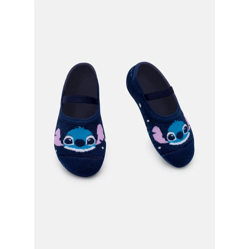 Meia Sapatilha Antiderrapante Bebê Unissex Stitch 19 A 22 MESES