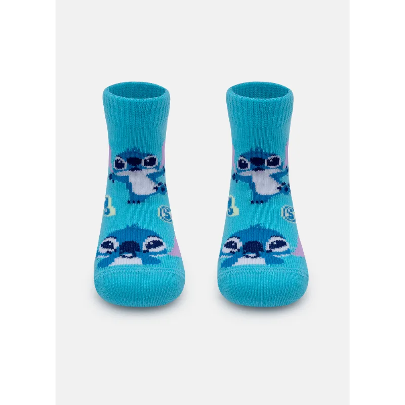 Meia Soquete Bebê RN Unissex Stitch 9 A 12 MESES