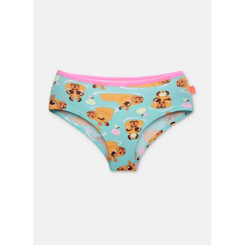 Calcinha Caleçon Algodão Menina Teen Capy Bora 8