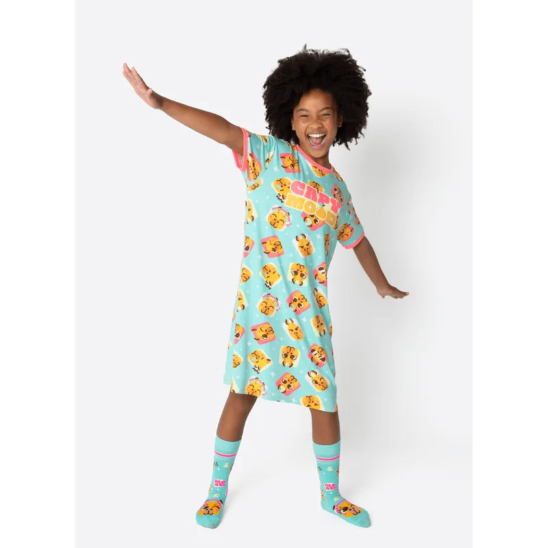Camisola Manga Curta Viscolycra Menina Teen Capy Bora 8