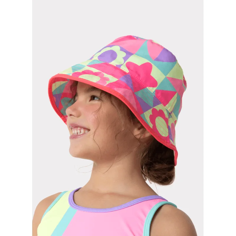 Chapéu Bucket Menina Color Block 6A8
