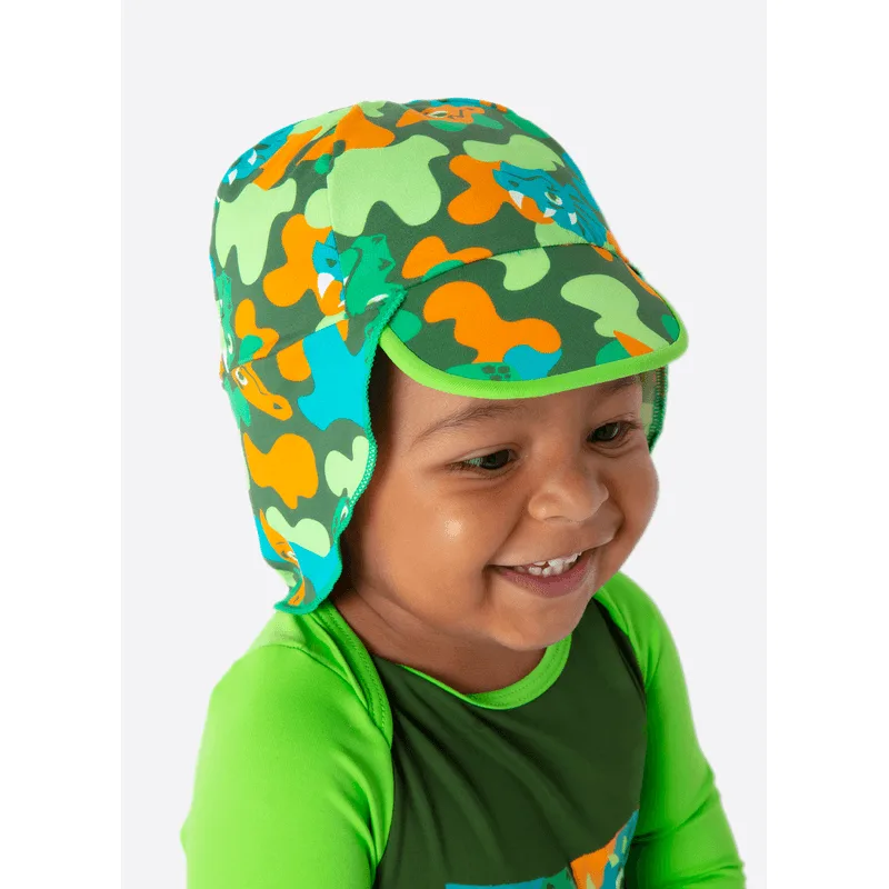 Chapéu com Proteção Solar Bebê Menino Dino Trio UN