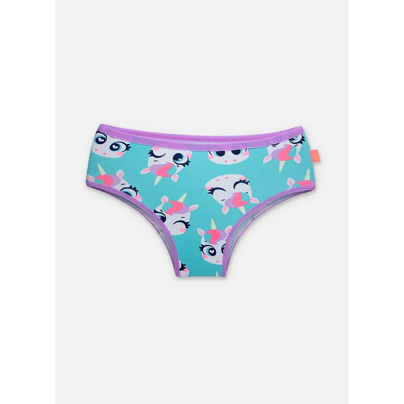 Calcinha Boneca Algodão Menina Teen Unicórnio 12