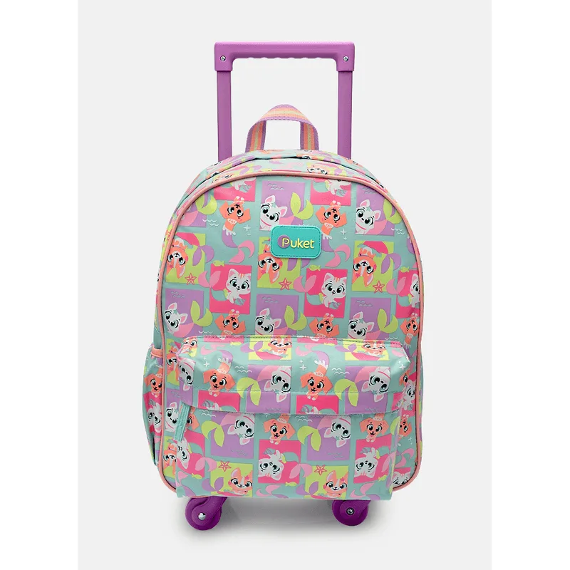 Mochila com Rodinha Média Pet Sereia UN