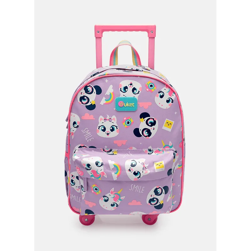 Mochila com Rodinha Média Multibichos Best Friend UN