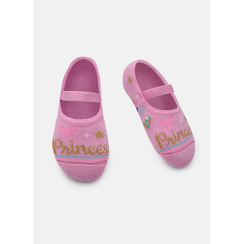 Meia Sapatilha Antiderrapante Menina Princesa 28 A 33