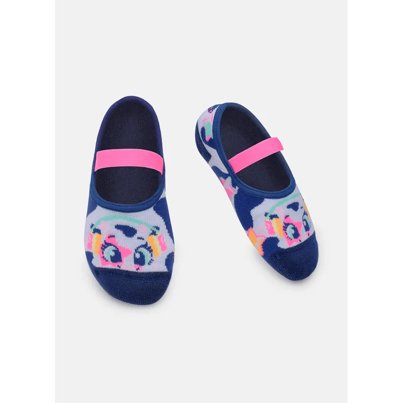 Meia Sapatilha Antiderrapante Menina Vaca Moosic 23 A 27