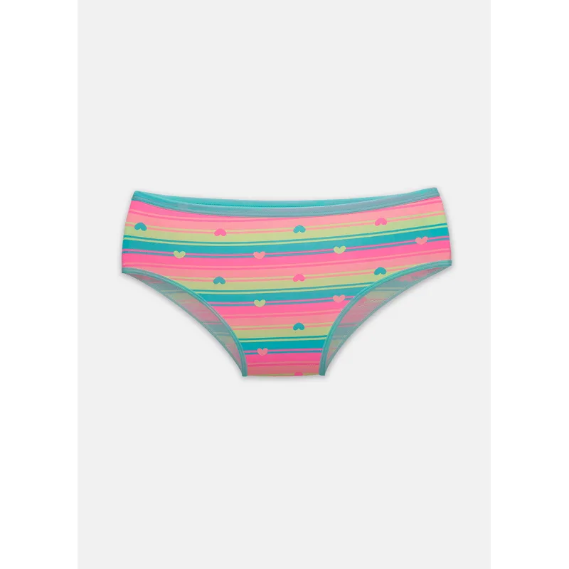 Calcinha Boneca Microfibra Feminina Listrada P
