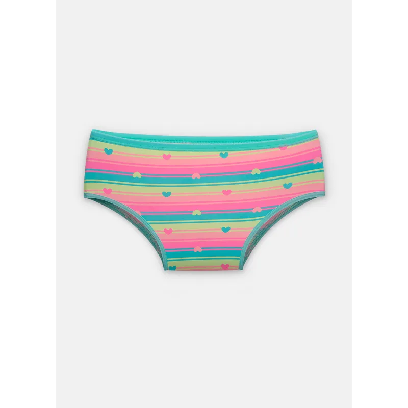 Calcinha Boneca Microfibra Menina Teen Listras 8