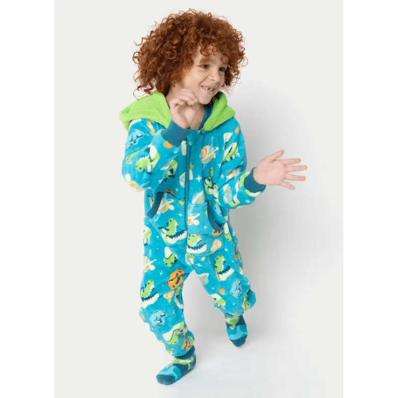 Macacão Manga Longa Soft Menino Dino Astronauta 2