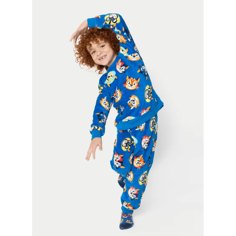 Pijama Manga Longa Soft Menino Tigre Lucha 6