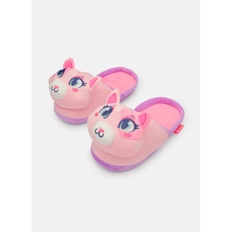 Pantufa Menina Gata Cereja 25 A 27