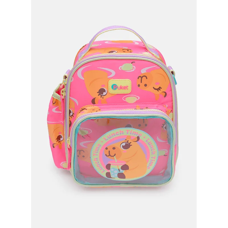 Lancheira Térmica com Bolso Frontal Capivara Vibes UN