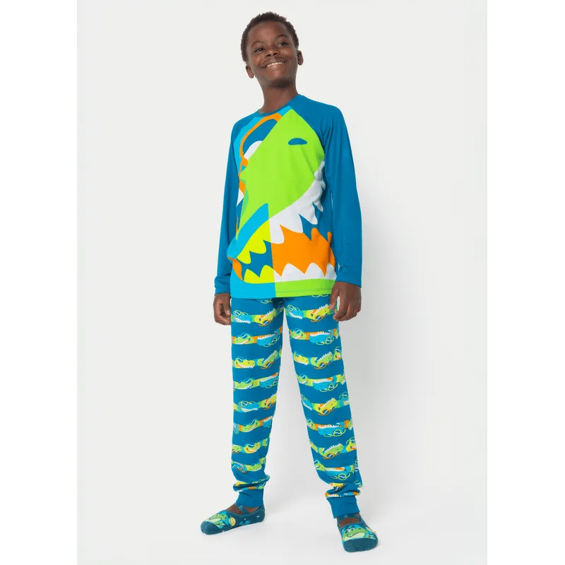 Pijama Manga Longa Viscolycra Menino Teen Dino 12