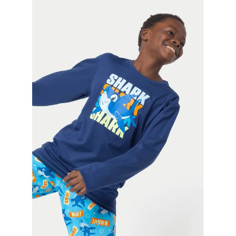 Pijama Manga Longa Algodão Menino Teen Tuba 14