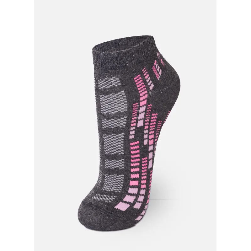 Kit com 3 Meias Cano Curto Feminino Esportiva 34 A 39