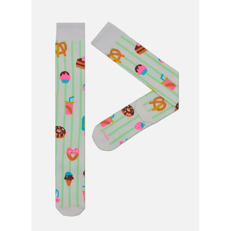 Meia Cano 3/4 Feminina Doces 34 A 39