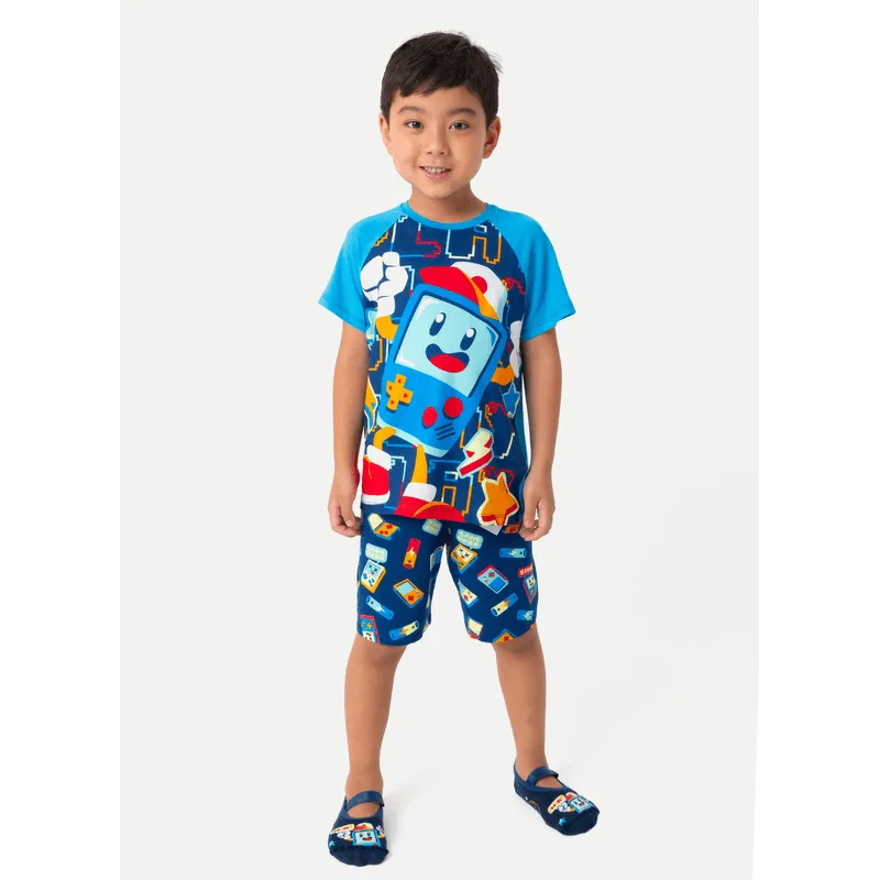 Pijama Manga Curta Viscolycra Menino Games 6
