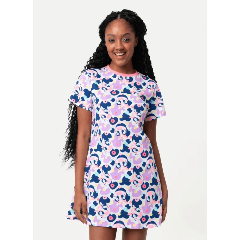 Camisola Manga Curta Algodão Feminina Vaca Cereal M